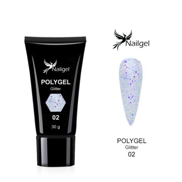 Polygel Glitter 002- 30 ml