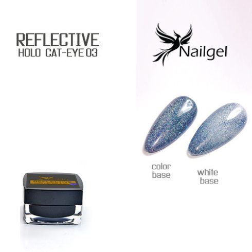 Reflexný Hologram Cat-Eye 03 gél lak 5 ml