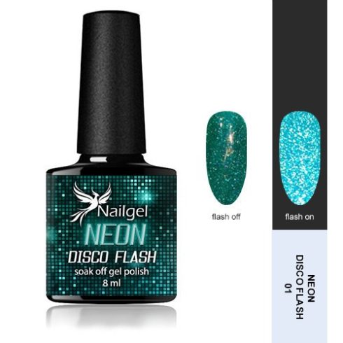 Disco Flash NEON 001 gél lak 8 ml