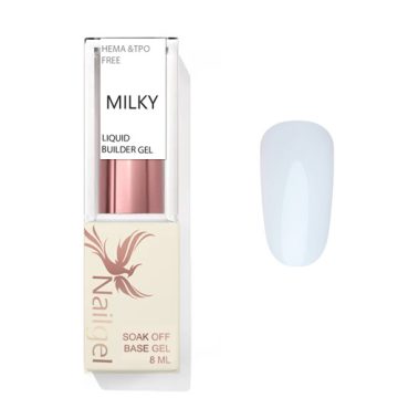 Liquid builder gel - MILKY  - 8 ml