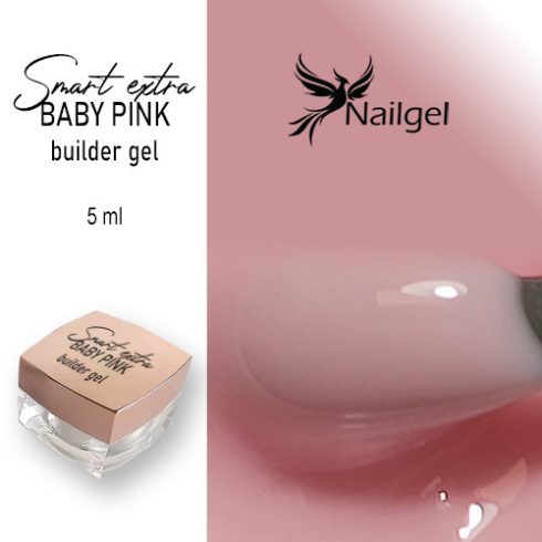 Smart extra Stavebný gél  -03- / builder gél baby pink 5 ml