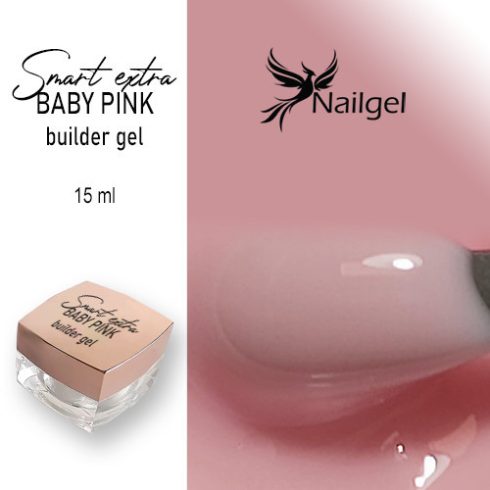 Smart extra Építő zselé -3- / builder gel baby pink 15 ml