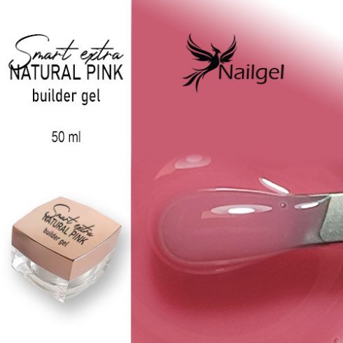 Smart extra Stavebný gél  -12- / builder gél natural pink 50 ml