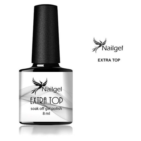 Lesklý gél Extra Top Coat Gél lak 8ml