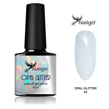 Opal Glitter 003 gél lakk 8 ml