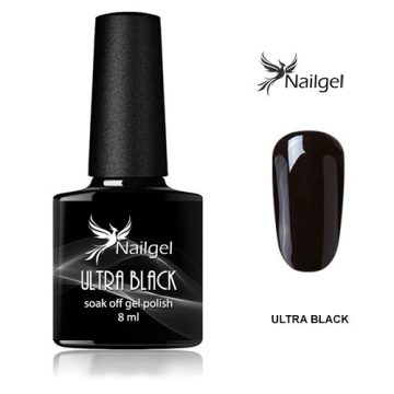 Ultra Black gél lakk  8 Ml