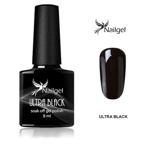 Ultra Black gél lak 001 7,3 Ml