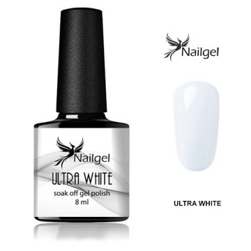 Ultra White gél lakk  8 Ml